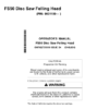 John Deere FS50 Felling Heads Operator's Manuals (OMT422721X19)