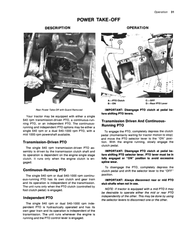 John Deere 401, 401A Tractors Operator's Manuals (OMT42367) - Image 2