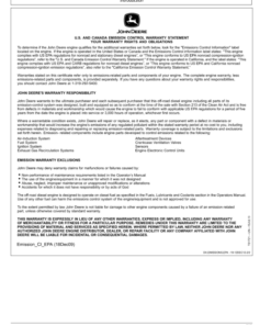 Alternative view of John Deere 410E-II, 460E-II Articulated Dump Trucks Operator's Manuals (OMT424947X19)
