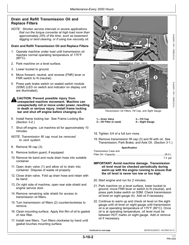 John Deere 744L Loaders Operator's Manuals (OMT426197X19) - Image 3
