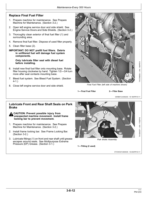 John Deere 844L Loaders Operator's Manuals (OMT426216X19) - Image 4