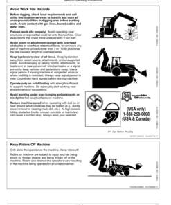 Alternative view of John Deere 310SL HL, 410L Backhoe Loaders Operator's Manuals (OMT426488X19)