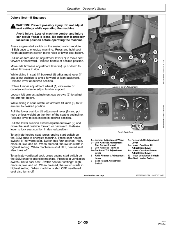 John Deere 444L Loaders Operator's Manuals (OMT426944X19) - Image 2