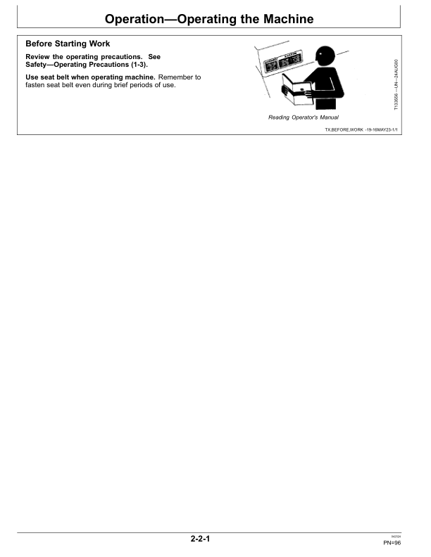 John Deere 444L Loaders Operator's Manuals (OMT426944X19) - Image 3
