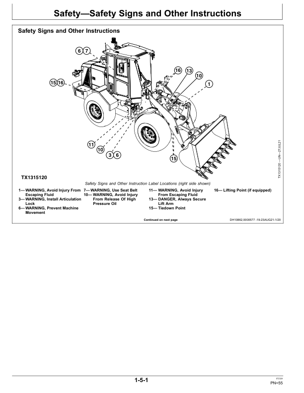 John Deere 444 G Loaders Operator's Manuals (OMT440975X019) - Image 2