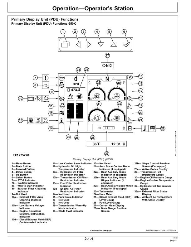 John Deere 650K, 700L, 750L, 850L Crawler Dozers Operator's Manuals (OMT443021) - Image 2