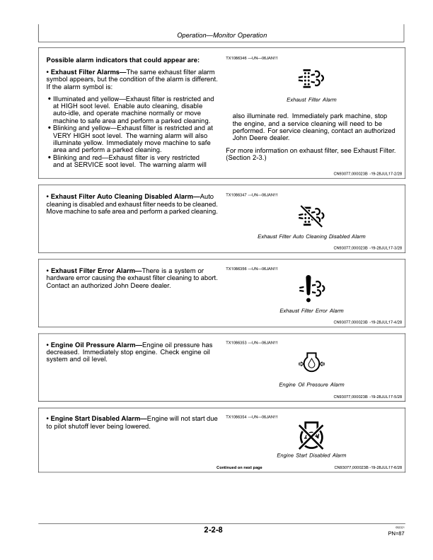 John Deere 200G Excavators Operator's Manuals (OMT443618X019) - Image 3