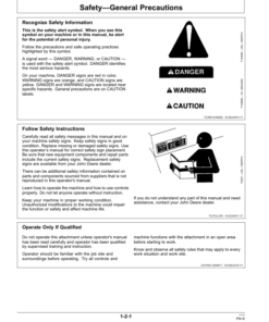 Alternative view of John Deere HH90 Hydraulic Hammers Operator's Manuals (OMT443817X019)
