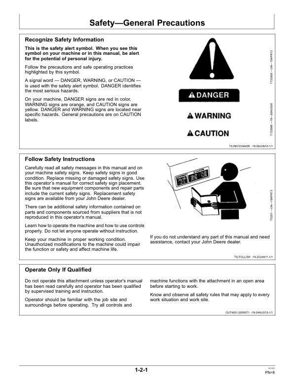 John Deere HH90 Hydraulic Hammers Operator's Manuals (OMT443817X019) - Image 2