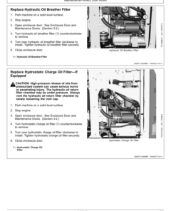 Alternative view of John Deere 803MH, 853MH, 859MH Tracked Harvesters Operator's Manuals (OMT444764X019)