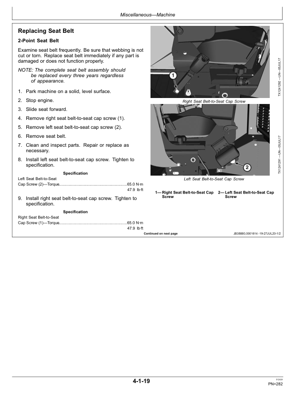 John Deere 803MH, 853MH, 859MH Tracked Harvesters Operator's Manuals (OMT444764X019) - Image 4