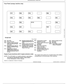 Alternative view of John Deere 315SL Backhoe Loaders Operator's Manuals (OMT446061X019)