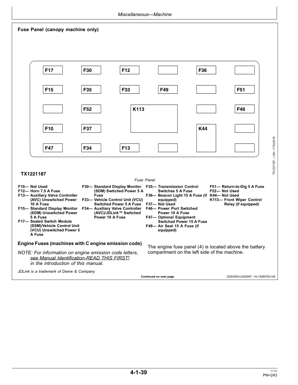 John Deere 315SL Backhoe Loaders Operator's Manuals (OMT446061X019) - Image 2