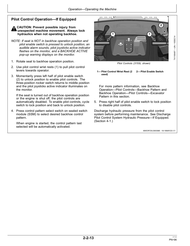 John Deere 315SL, 325SL Backhoe Loaders Operator's Manuals (OMT446352X019) - Image 3