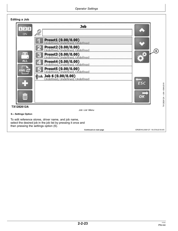 John Deere 744L, 824L, 844L, 844LAH Loaders Operator's Manuals (OMT447731X019) - Image 2