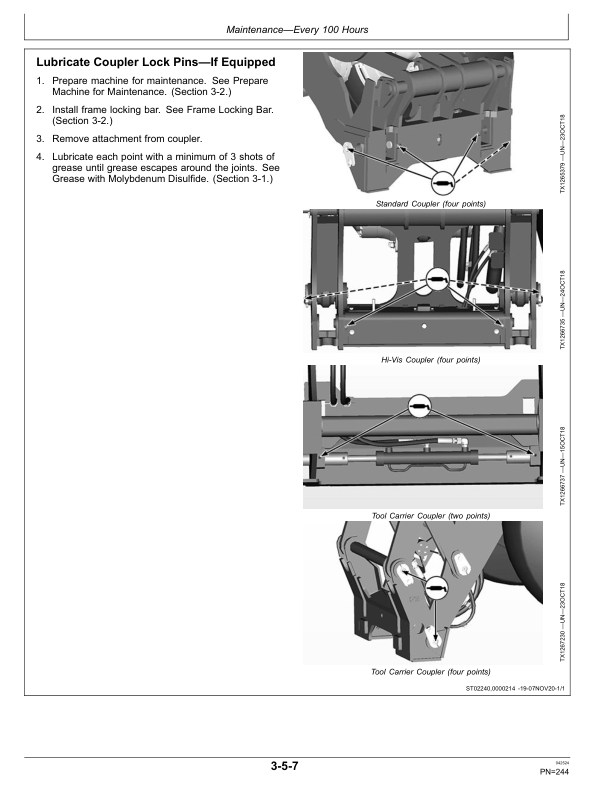 John Deere 624 P Loaders Operator's Manuals (OMT453607X019) - Image 2