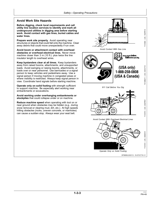 John Deere 644 X Loaders Operator's Manuals (OMT453609X019) - Image 2