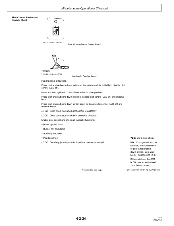 John Deere 744 P Loaders Operator's Manuals (OMT461920X019) - Image 3