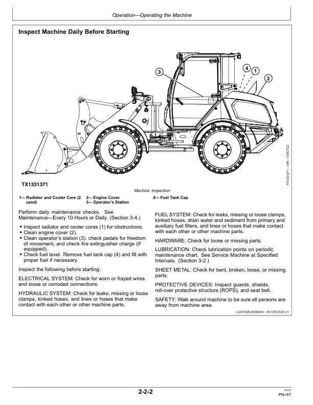 John Deere 184 G, 204 G, 304 G Loaders Operator's Manuals (OMT467530X019) - Image 2