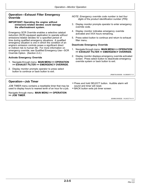 John Deere 210L Tractor Loader Operator's Manuals (OMT467848X019) - Image 2