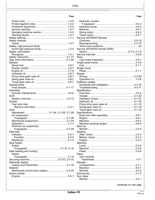 John Deere 250 P Excavators Operator's Manuals (OMT471167X019) - Image 4