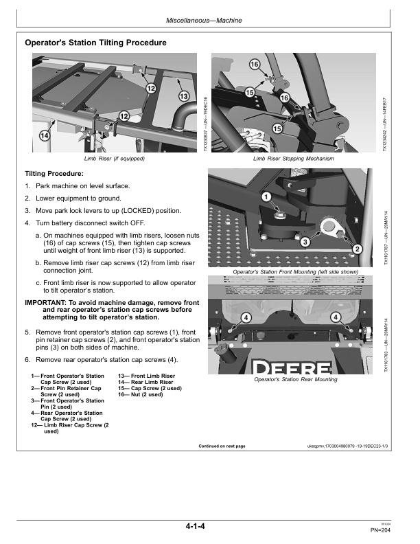 John Deere 950 P Crawler Dozers Operator's Manuals (OMT471397X019) - Image 3