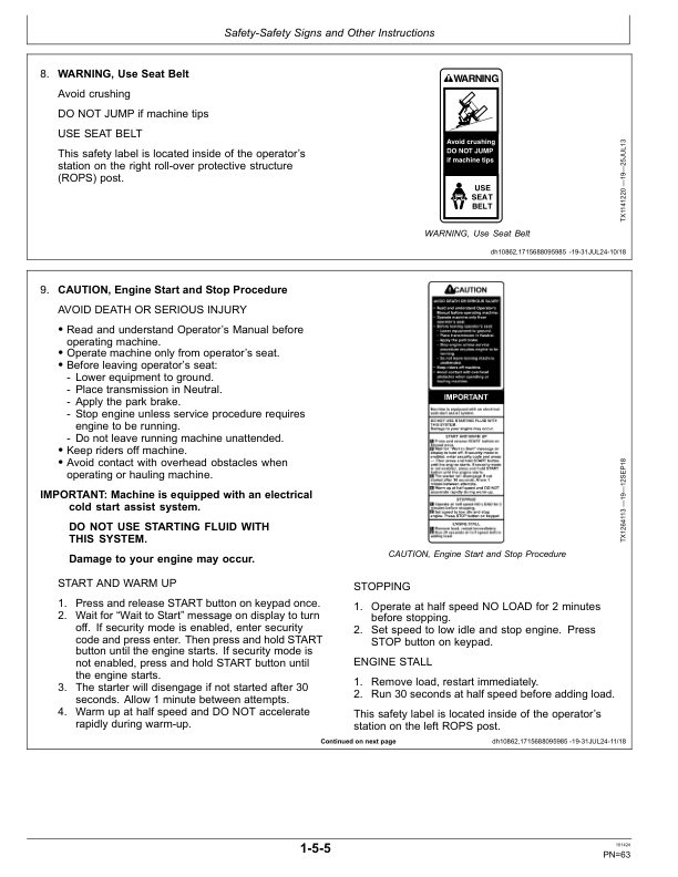 John Deere 844 P, 904 P Loaders Operator's Manuals (OMT473521X019) - Image 3