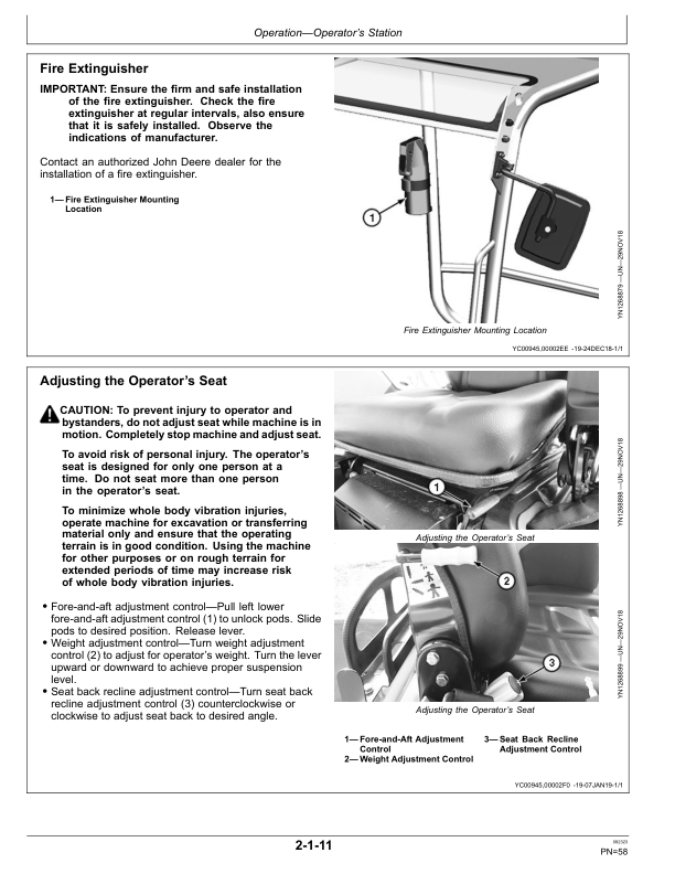 John Deere E18ZS Excavators Operator's Manuals (OMT474367X19) - Image 2