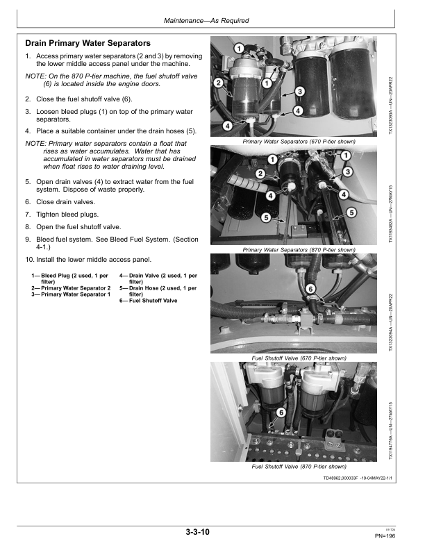 John Deere 670 P, 870 P Excavators Operator's Manuals (OMT476125X019) - Image 3