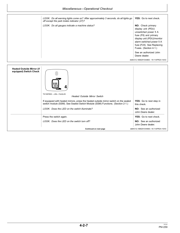 John Deere 260 P, 310 P Articulated Dump Trucks Operator's Manuals (OMT476390X019) - Image 4