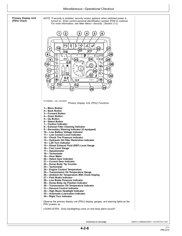 John Deere 410 P, 460 P Articulated Dump Trucks Operator's Manuals (OMT476391X019) - Image 4