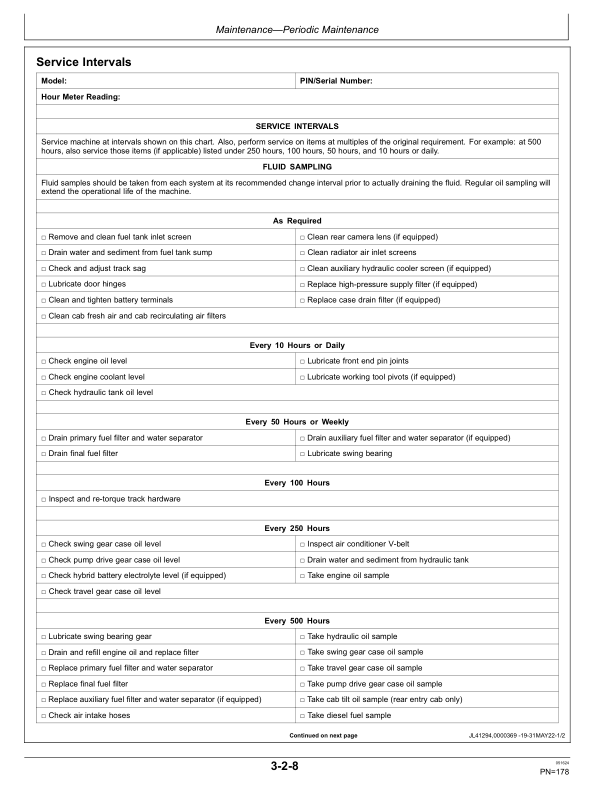 John Deere 2154G Forestry Excavator Operator's Manuals (OMT477395X019) - Image 3