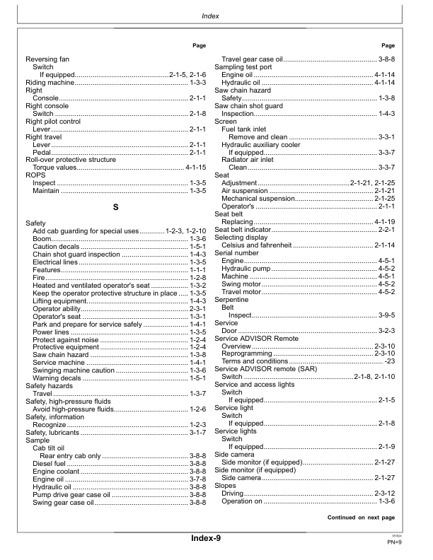 John Deere 2154G Forestry Excavator Operator's Manuals (OMT477395X019) - Image 4
