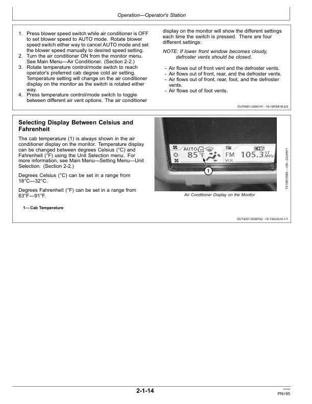 John Deere 2154G Forestry Excavator Operator's Manuals (OMT477395X019) - Image 2