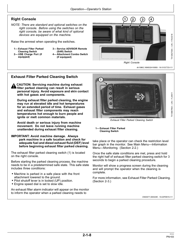 John Deere 2154G Forestry Excavator Operator's Manuals (OMT477398X019) - Image 2