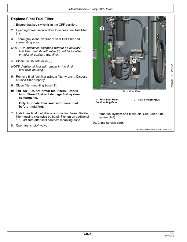John Deere 2654G, 2654GLC Forestry Excavator Operator's Manuals (OMT477401X019) - Image 3