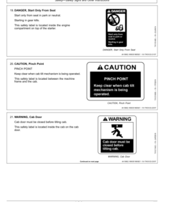 Alternative view of John Deere 2654G, 2654GLC Forestry Excavator Operator's Manuals (OMT477401X019)