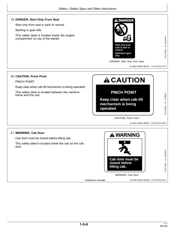 John Deere 2654G, 2654GLC Forestry Excavator Operator's Manuals (OMT477401X019) - Image 2