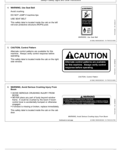 Alternative view of John Deere 2656GLC Log Loaders Operator's Manuals (OMT477405X019)