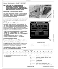 Alternative view of John Deere 310 P Backhoe Loaders Operator's Manuals (OMT481853X019)