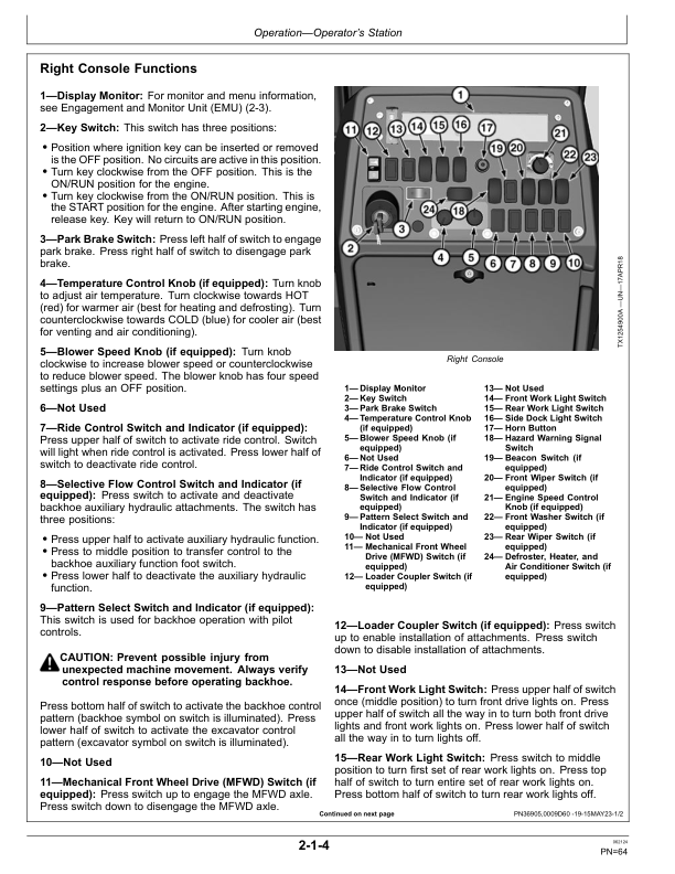 John Deere 310 P Backhoe Loaders Operator's Manuals (OMT482999X019) - Image 3