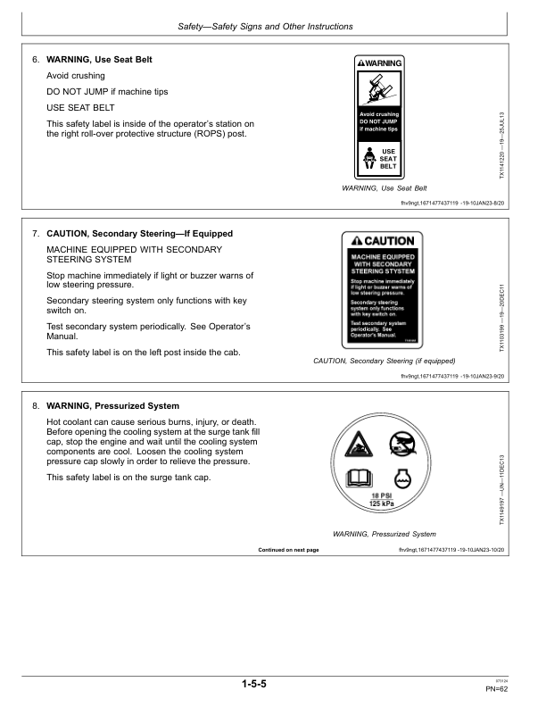 John Deere 524 P Loaders Operator's Manuals (OMT483917X019) - Image 2