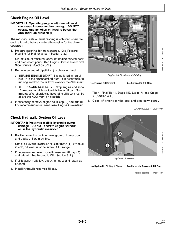 John Deere 644 P Loaders Operator's Manuals (OMT483920X019) - Image 2