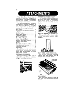 Alternative view of John Deere 420 Row-Crop Utility Tractor (125001-) Operator's Manual (OMT48757)