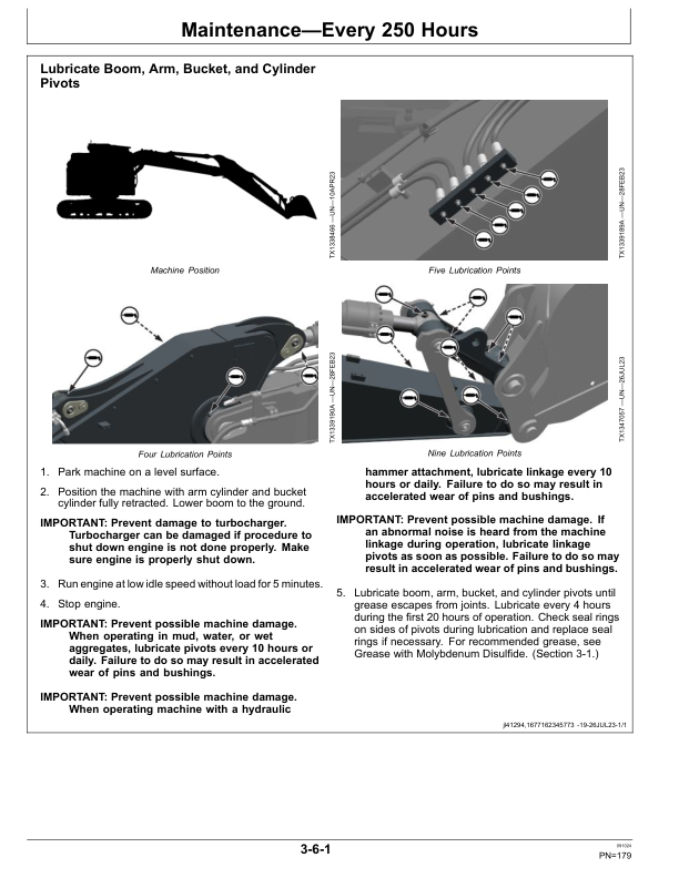 John Deere EDPR14.5P Excavators Operator's Manuals (OMT487609X019) - Image 2