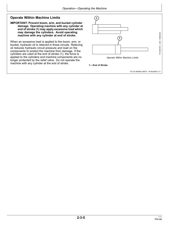 John Deere 870GLC Excavators Operator's Manuals (OMT489514X019) - Image 2
