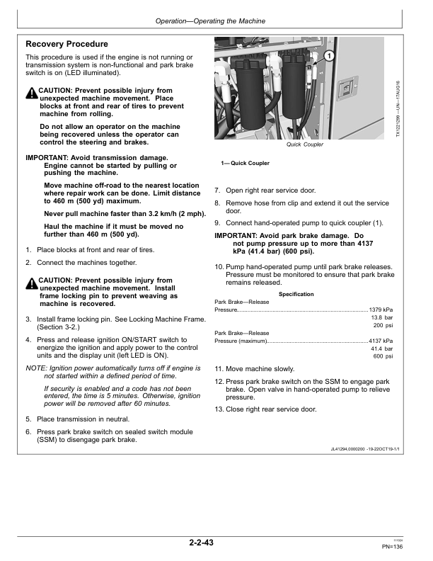 John Deere 770 P, 772 P Motor Graders Operator's Manuals (OMT494132X019) - Image 2