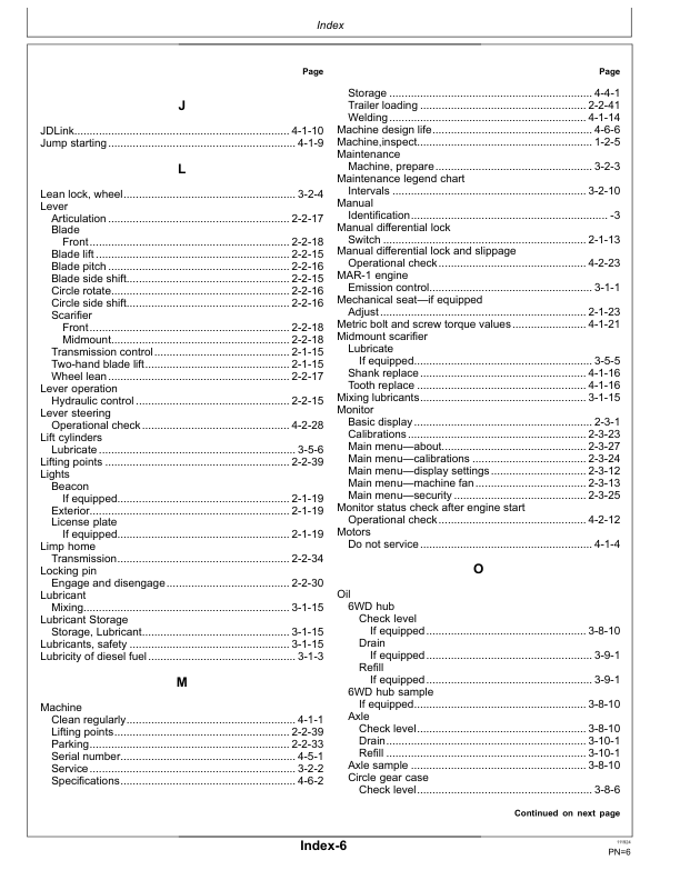 John Deere 770 P, 772 P Motor Graders Operator's Manuals (OMT494132X019) - Image 4