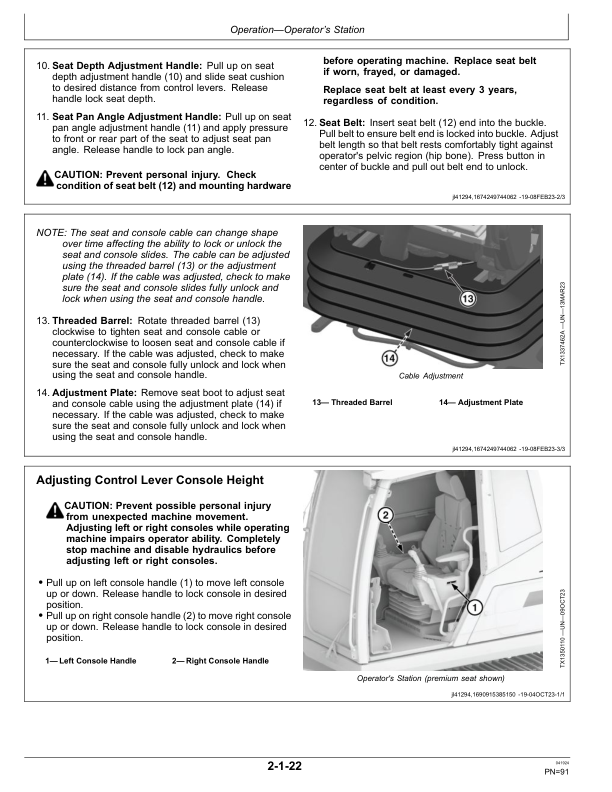 John Deere 380 P Excavators Operator's Manuals (OMT497965X019) - Image 2