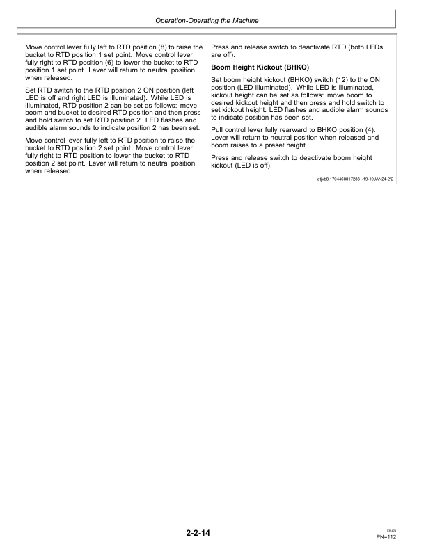 John Deere 744 X Loaders Operator's Manuals (OMT498145X019) - Image 2